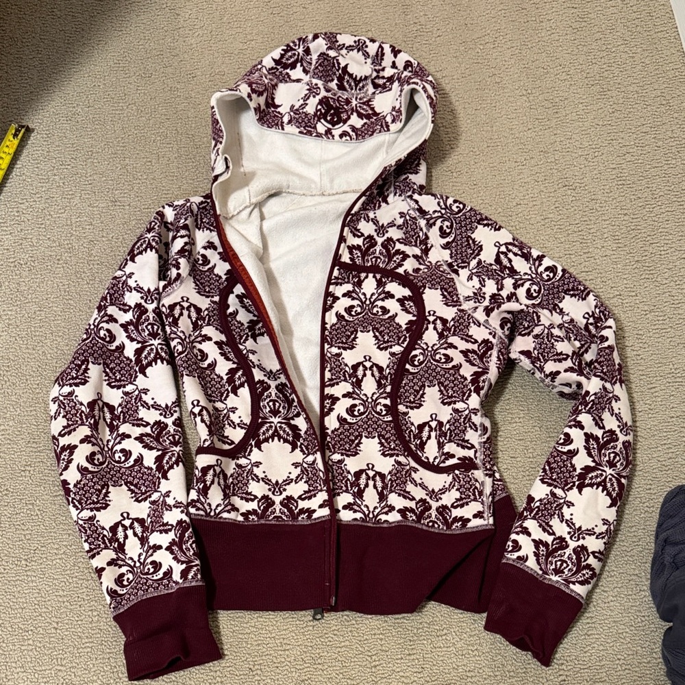 lululemon athletica Burgundy and Cream Jacket